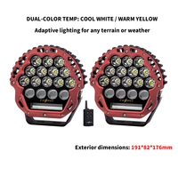 Luces todoterreno auxiliares LED de rango extremo para Jeep/Bronco/Raptor 1159M Beam Control remoto inalámbrico CNC Auto Iluminación exterior