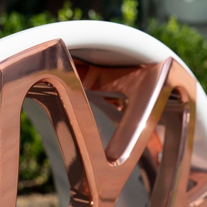 Cerchi Auto 26 Pollici con Volante Abbinato, Ruota Cromata Oro Rosa Hearts per Chevrolet Impala Pontiac Oldsmobile Forgatoss - Product Image 4