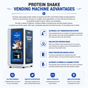 Máquina Expendedora de Batidos de Proteínas Automatizada las 24 Horas, Gestión Remota, Soporte de Agente, Cuenta Secundaria, Datos de Ventas en Tiempo Real - Product Image 2
