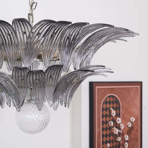 Lustre en verre moderne de luxe pour chambre et salle à manger, en métal transparent effet glace, LED CE, réglable, style Art Déco Lotus, <span class=keywords><strong>lampe</strong></span> suspendue encastrée - Product Image 4