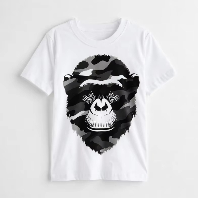 Designer's Original Brand Men's Clothing High Quality Printed Cotton Top T-Shirt Street Casual Style Elastic Waist Eco-Friendly