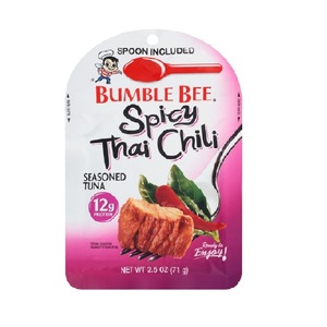 Custom Printed 3 Side Seal Aluminium Foi <strong>Nylon</strong> Retort Pouch for Tuna Microwaveable Food <strong>Packaging</strong> <strong>Bag</strong> - Product Image 3