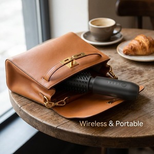 Brosse bouclante volumisante électrique sans fil en céramique, longue autonomie, format de poche, anti-brûlure, idéale pour les voyages d'affaires - Product Image 3