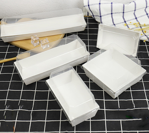 Cajas de papel kraft personalizadas para comida para llevar embalaje charcuterí<span class=keywords><strong>a</strong></span> <span class=keywords><strong>delicatessen</strong></span> caja de papel de entrega - Product Image 1