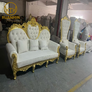 Chaises commerciales de luxe haut de gamme noires à dossier haut, couleur de cuir personnalisable, chaises de banquet, trône royal, canapé à dossier haut - Product Image 6