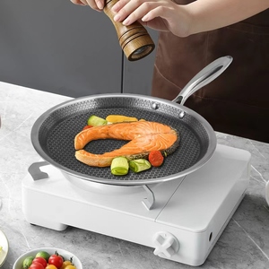 Трехслойная гибридная антипригарная сковорода из нержавеющей стали с Сотами из нержавеющей стали Dosa Tawa Tortillas блины для пиццы плоская сковорода - Product Image 1