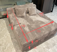 Canapé simple compressé sous vide, léger et relaxant, idéal pour les chambres d'hôtel et les besoins de repos quotidiens