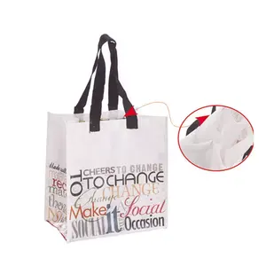 Sac cadeau largement utilisé, impression de tissu bon marché, couleur personnalisée, accepter Logo personnalisé, taille personnalisée, moyen (30-50cm) CN;ZHE