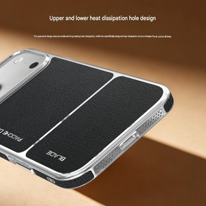 Funda de Teléfono de Cuero PU Magnética con Electrochapado de Lujo para iPhone 17 14 15 16 Pro Max, Funda Protectora con Carga Inalámbrica - Product Image 4