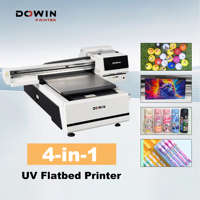 Meilleur Prix Imprimante UV 6090 CMYKW Vernis Flex à Gouttelettes Hautes / Projection Élevée A1 Imprimante UV à Plat Industrielle pour Panneaux Acryliques et PVC