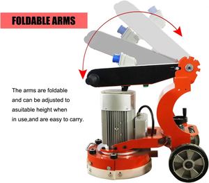 Lonsen G300E - Pulidora de Bordes de Concreto con Disco de Diamante de 300 mm, con Engranaje y Motor de 220/380/415 V, Radio de Giro Corto - Product Image 3