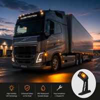Feu de position latéral LED en forme de L pour camion, 12V 24V, étanche, lampe de signalisation d'avertissement pour Scania, Mercedes, MAN, DAF