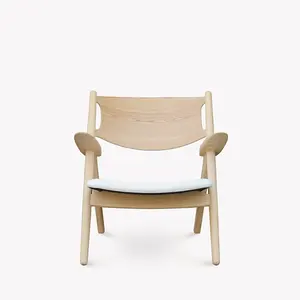 CH28-Silla de diseño nórdico de madera sólida, productos de alta gama, sofá, sillón de salón, escritorio, silla de té