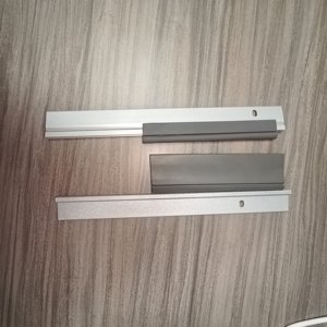 <span class=keywords><strong>Seuil</strong></span> <span class=keywords><strong>de</strong></span> porte en aluminium extrudé durable, anodisé, 100x15mm, avec système anti-panique à loquet, joint en néoprène rainuré, pour extérieur et chambre - Product Image 5