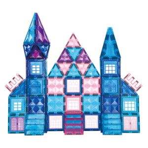 Juego de Bloques de Construcción Magnéticos de <span class=keywords><strong>Castillo</strong></span> Congelado Creativo para Niños - Juguete Educativo de 100 Piezas con Escenas de Juego en 3D - Product Image 2