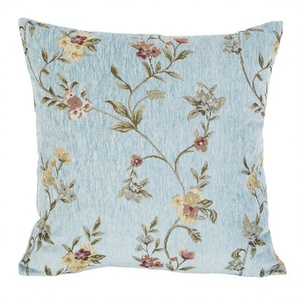 Funda de Cojín Moderna Cuadrada con Estampado Digital Jacquard de Flores, 100% Poliéster, Cierre de Cremallera, para Uso en el Hogar y Hoteles, Personalizable - Product Image 4