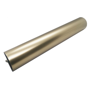 Bandes de finition en acier inoxydable de couleur satinée or rose, forme incurvée personnalisée - Product Image 2