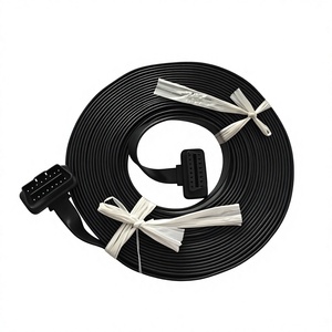 Cable de Extensión OBDII Ultrafino de 10 Metros, 16 Núcleos, Macho a Hembra, Cable Plano en Forma de L, Completamente Cableado para Diagnóstico Automotriz L592 - Product Image 1