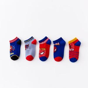 Boys' &amp; Girls' Cartoon <strong>Spiderman</strong> Anime Summer Ankle <strong>Socks</strong>-Comfortable Breathable Jacquard Standard Thickness Baby Student <strong>Socks</strong> - Product Image 5