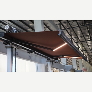 Tente d'auvent rétractable horizontale pliable en <span class=keywords><strong>toile</strong></span> étanche automatique télécommandée <span class=keywords><strong>pour</strong></span> extérieur en PVC durable - Product Image 5