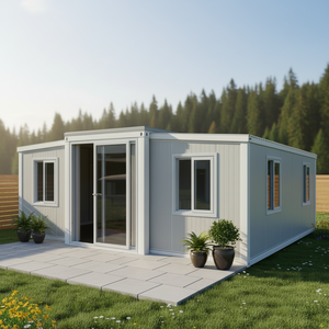 Maison de conteneur moderne modulaire à deux étages de 20 pieds pour chantier de construction, bureau préfabriqué, pré-construit, salon préfabriqué, entrée - Product Image 3