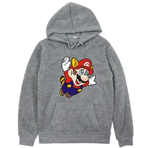 UFOGIFT New Cartoon Style Children's Sweater Kids Fashion Mario Game Sweatshirt Boy Girl Leisure Clothing Hoodie