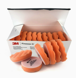 3M43941 Finesse-it Foam Buffing Pad 434941 02637 Yellow 3INCH Disc Grit 400 Medium Abrasive Concrete Granite Stone <b>Car</b> <b>Polishing</b> - Product Image 2