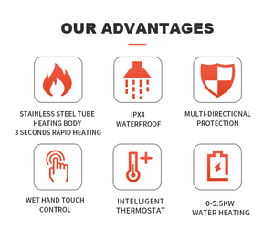 10 % <span class=keywords><strong>de</strong></span> réduction – <span class=keywords><strong>Chauffe</strong></span>-<span class=keywords><strong>eau</strong></span> électrique instantané sans réservoir <span class=keywords><strong>de</strong></span> haute qualité pour salle <span class=keywords><strong>de</strong></span> bain, 220 V/230 V, <span class=keywords><strong>chauffe</strong></span> en 5 secondes, le meilleur pour une douche chaude - Product Image 3