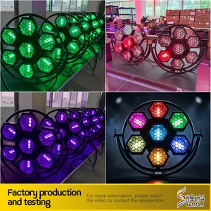 Projecteur de scène DJ Disco 7x50W RGBA Rétro Vintage LED Nid d'abeille 7 Yeux Effet Wash Strobe IP53 DMX512 pour Club Bar Événement Spectacle 95 - Product Image 4