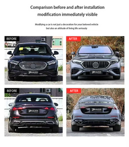 PHARRI pour <span class=keywords><strong>Mercedes</strong></span>-Benz <span class=keywords><strong>Classe</strong></span> E W214 2024-2025 Version <span class=keywords><strong>Sport</strong></span> Style E53 AMG, Kit complet de pare-chocs avant et arrière - Product Image 5