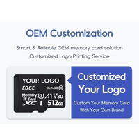 Kartu Memori SD 128GB Logo Kustom dengan Adaptor MOQ Rendah Kecepatan Kelas 10 U3 A1 Plastik Berwarna Kompatibel untuk Kamera dan DVR