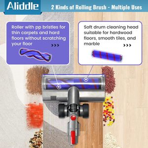 Chân Không File Đính Kèm Cleaner Thay Thế Phụ Tùng Đầu Bàn Chải Cho Dysons V7/V8/V10/V11/V15 Với LED Ánh Sáng - Product Image 3