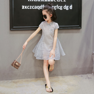 ผู้นำเข้าสินค้าจีนขายส่ง ชุดเดรสลายเส้นแบบดั้งเดิมสำหรับเด็กหญิงอายุ 10 ปี - Product Image 4
