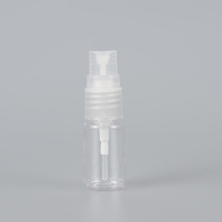 Livraison rapide, flacon pulvérisateur en plastique transparent de 10 ml, petite capacité, vide, pour liquide