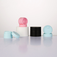 Pot de crème en plastique PP givré à double paroi de 5ml 10ml 15ml 30ml 50ml 100ml 150ml. 5g 10g 15g 30g 50g 100g 150g Cosmétique Contenir