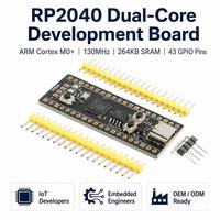 Placa de Desarrollo RP2040 PICO de Doble Núcleo, 2M 4M 8M 16MB Flash, USB Tipo C, Compatible con Diseño PCBA