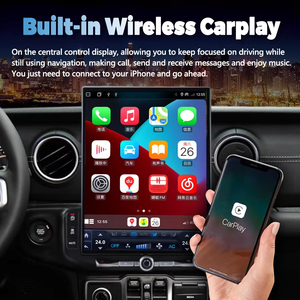 Reproductor Multimedia para Auto Android 15 Qualcomm de 16.2 Pulgadas para Jeep Wrangler 2018-2022, Receptor Estéreo, Radio, Unidad Principal con Android Carplay - Product Image 2