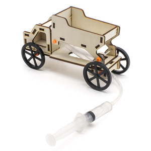 Hydraulic Dump Truck <b>Diy</b> <b>Kit</b> Wood Manual Control Science Engineering Toy For Kids Age 7-9Y - Product Image 1