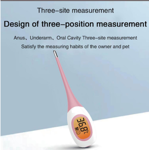 Termómetro Veterinario de Pantalla Grande, Termómetro Médico Preciso de 8 Segundos para Medir la Temperatura Oral y Axilar de Mascotas - Product Image 6