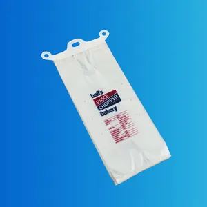 Di plastica per alimenti di imballaggio BOPP CPP da forno wicket sacchetto con fori pane pacchetto trasparente materiale di stampa del logo