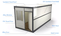 Modulaire prêt à l'emploi minuscule Hôtel Maison Appartements Bâtiment Préfabriqué Conteneur Structure en Acier mobil-homes prêt à être expédié