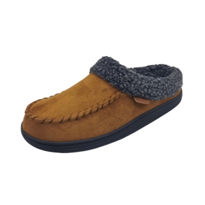 Pantoufles en <span class=keywords><strong>cuir</strong></span> pour hommes, fabrication OEM ODM, pantoufles en fourrure de haute qualité pour adultes, pantoufles mocassins pour hommes - Product Image 4