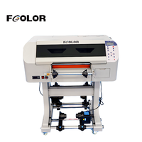Printer UV DTF Fcolor Epson I3200U1 HD Printhead 33cm Roll to Roll Mesin Cetak Label Kristal untuk Stiker Logo Dekorasi