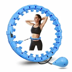 Einstellbarer abnehmbarer Fitness-Gewichtungs-Hula-Kreisring Fitness-Zubehör Abnehmen Körper Hoola-Ring für Fitness