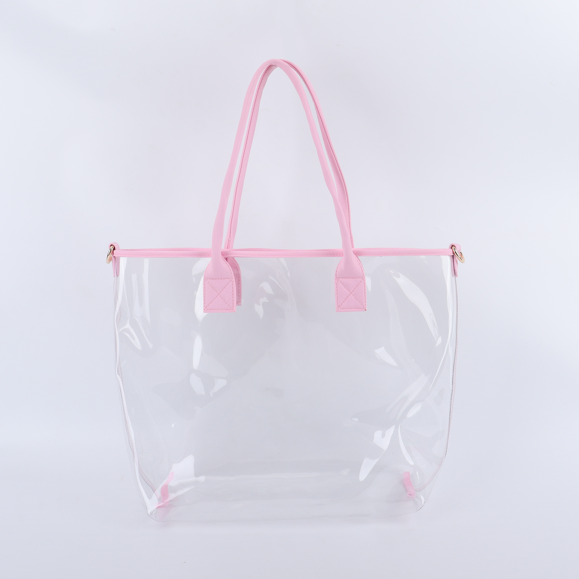 Tote rosa trasparente