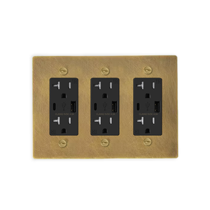 Interruptores <span class=keywords><strong>de</strong></span> palanca personalizados <span class=keywords><strong>de</strong></span> lujo estándar <span class=keywords><strong>de</strong></span> EE. UU. Latón Multifunción Panel <span class=keywords><strong>de</strong></span> metal Enchufe <span class=keywords><strong>de</strong></span> latón - Product Image 2