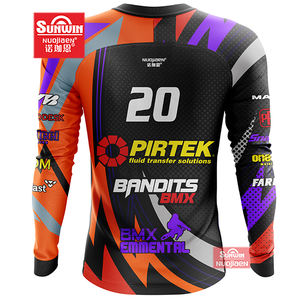 Sublimación personalizada <span class=keywords><strong>de</strong></span> alta calidad BMX Jersey 100% malla <span class=keywords><strong>de</strong></span> poliéster Motocro Motocross Racing Jersey para hombres - Product Image 4