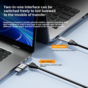 Jemdo HD 1080p Tarjeta de captura de video para PS5 Notebook Teléfono móvil Grabación en vivo OLED Collector OTG <span class=keywords><strong>Transfer</strong></span> 4GB - Product Image 5