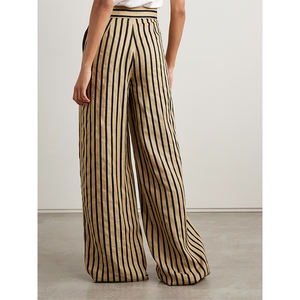 <span class=keywords><strong>Pantalon</strong></span> de bureau élégant et décontracté pour <span class=keywords><strong>femme</strong></span>, <span class=keywords><strong>coupe</strong></span> <span class=keywords><strong>droite</strong></span>, jambe large avec silhouette flatteuse, matériau doux - Product Image 3