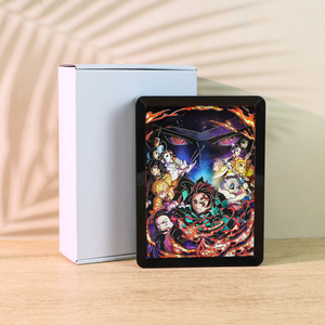 Veilleuse 3D en papier alimentée par USB-C, thème Chasseur de démons, boîte à ombres pour fans, décoration de bureau style japonais, boîte à lumière Anime - Product Image 4